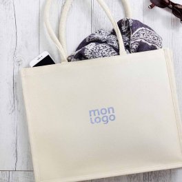 SAC COTON 230G ET LAMINE PERSONNALISABLE 'PERLOU'
