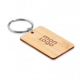 PORTE CLE PERSONNALISABLE EN BAMBOU 'BASTAYA'