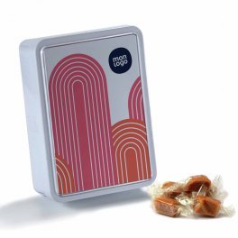 BOITE A SUCRE AVEC CARAMELS PERSONNALISABLE 'SCATOLA'