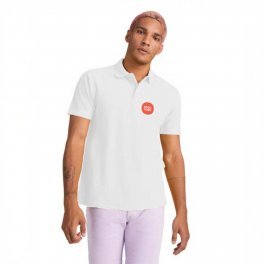 POLO MIXTE PERSONNALISE BLANC 'ASTRALO' 180G/M2
