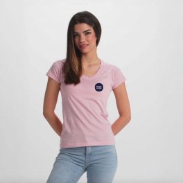 TEE SHIRT COL V FEMME COULEUR PERSONNALISABLE 'VICTORIA'