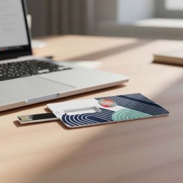 CLE USB CARTE PERSONNALISABLE 1 A 64GO 'CREDITA QUADRI