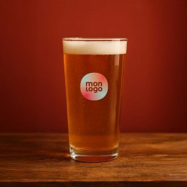 VERRE A BIERE EN VERRE 58CL PERSONNALISE 'GLASS BIERE'