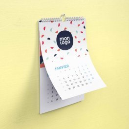 CALENDRIER MURAL SPIRALES RECYCLE PERSONNALISABLE 'ALMANI'