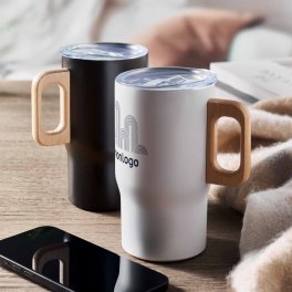 MUG ISOTHERME PERSONNALISABLE INOX RECYCLE 350ML 'JORNA MAX'