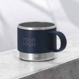 MUG PERSONNALISE EN ACIER RECYCLE 140ML 'BLUYVO'