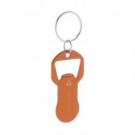 PORTE CLES PERSONNALISABLE EN ALU RECYCLE JETON 'PLAKI'
