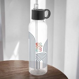 GOURDE EN RPET AVEC PAILLE 500ML PERSONNALISABLE 'BAFIT'