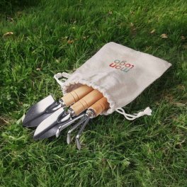 SET DE JARDINAGE AVEC POCHON PERSONNALISABLE 'BULBY'