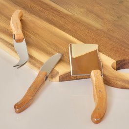 SET DE 3 COUTEAUX A FROMAGE PERSONNALISABLE 'TOMME'