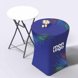 TABLE HAUTE PLIANTE RONDE PERSONNALISABLE 'TABPOP'
