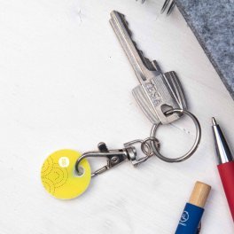PORTE CLE JETON PERSONNALISE MIE 'SEGNO EUROPE'