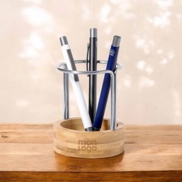 POT A CRAYONS PERSONNALISE EN BAMBOU  'HOLDI'