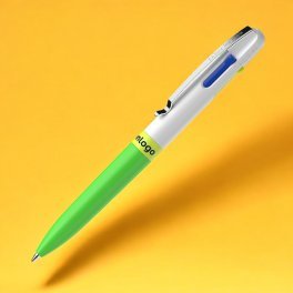 STYLO 4 COULEURS PERSONNALISABLE MIX&MATCH 'TAKE 4 NEON'