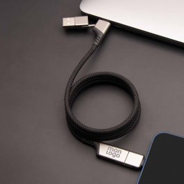 CABLE MAGNETIQUE PERSONNALISE 4 EN 1 100W 'MAGNETY'