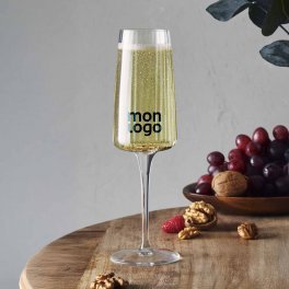 VERRE A CHAMPAGNE PERSONNALISABLE NERVURE 255ML 'VIVIANE'