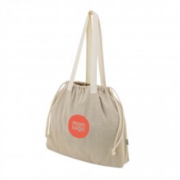 SAC COTON RECYCLE AVEC CORDON PERSONNALISABLE 'SYSTOM'