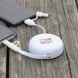 CABLE DEROULEUR PERSONNALISABLE 4 EN 1 RECYCLE 'FILO'