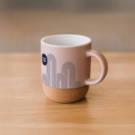 MUG CERAMIQUE ET LIÈGE PERSONNALISE 'STARTER COLOR'