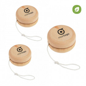 LOT DE 200 YOYOS EN BOIS PUBLICITAIRES 'SATURNIN' - EXPEDITION EXPRESS 72H