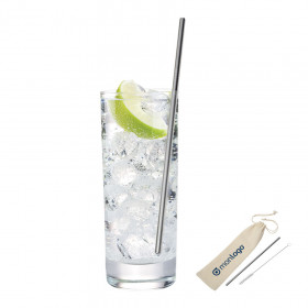 PAILLE EN MÉTAL RÉUTILISABLE PUBLICITAIRE 'ZOUP'