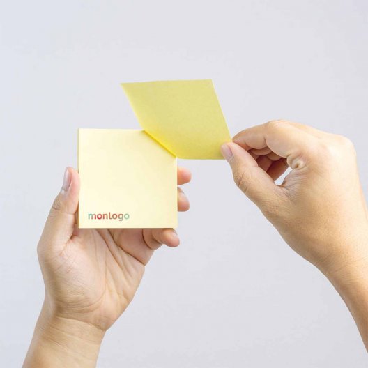 MEMOS REPOSITIONNABLES PUBLICITAIRES 'FORNOTE' 7,5x7,5 CM