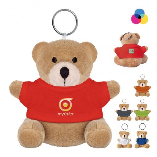 PORTE CLÉS OURSON EN PELUCHE 'GASTON'