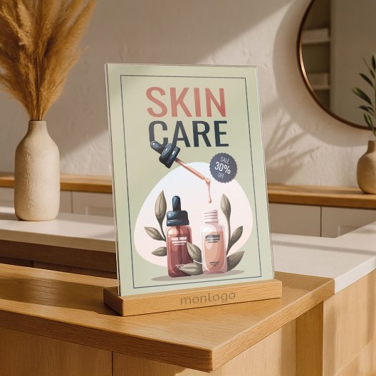 PORTE AFFICHE BOIS PERSONNALISABLE 'OUKA' A5