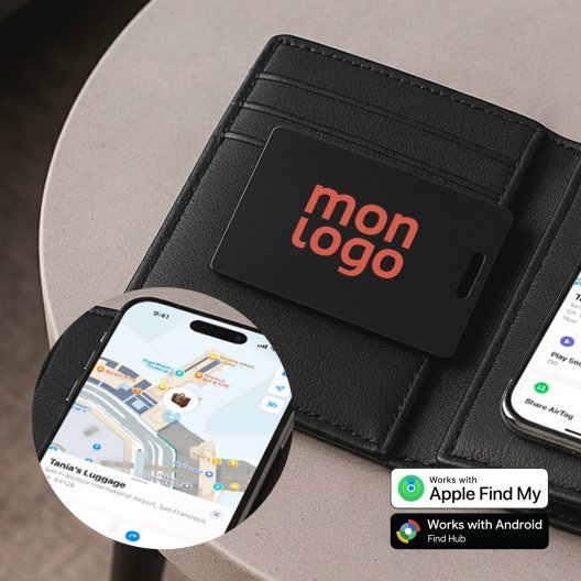 CARTE GEOLOCALISABLE PERSONNALISABLE 'CARDFIND DUAL'