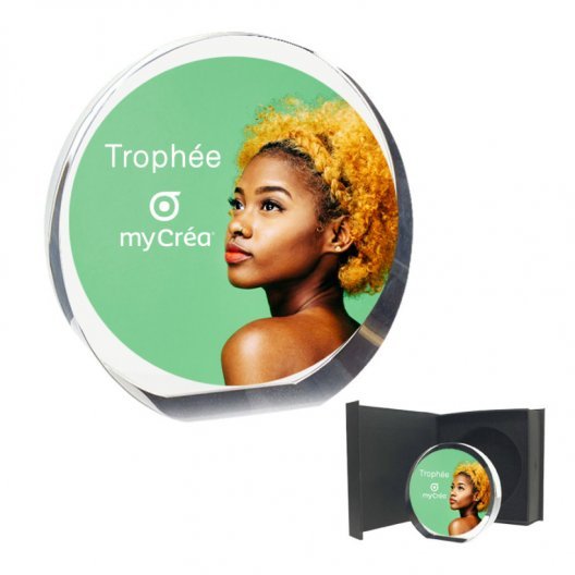 TROPHÉE PUBLICITAIRE ROND 'AWARD' QUADRICHROMIE