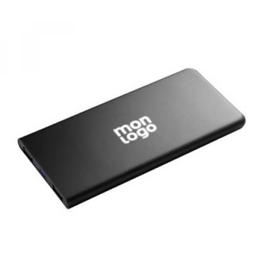 BATTERIE DE SECOURS ANTIBACTÉRIENNE SCX® PERSONNALISÉE 5000 MAH AVEC LOGO LUMINEUX 'AMASIS'