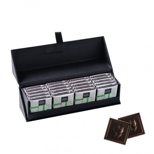 COFFRET PERSONNALISÉ DE 20 CARRÉS DE CHOCOLAT LPCC® 'DELICATESSE'