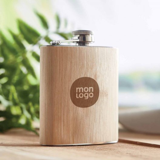 FLASQUE PERSONNALISÉE EN MÉTAL 'GUDY'