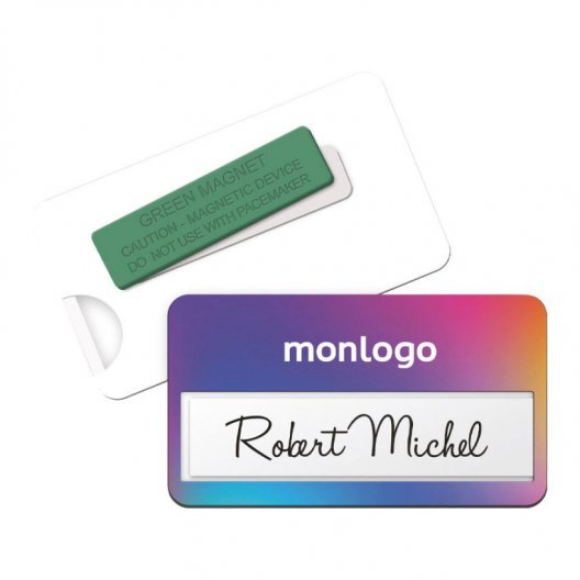 BADGE PERSONNALISABLE ÉTIQUETTE 'ETIKETA'