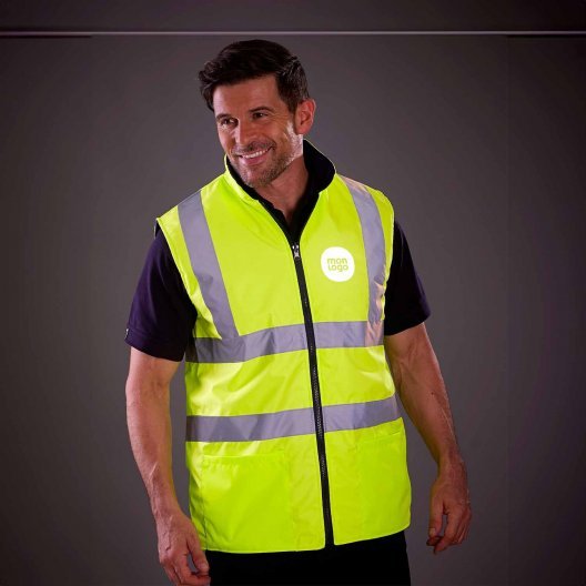 BODYWARMER PERSONNALISÉ HAUTE VISIBILITÉ YOKO® 'NOA'