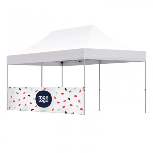 DEMI MUR PERSONNALISABLE POUR TENTE PLIANTE 6X3M 'TELTA