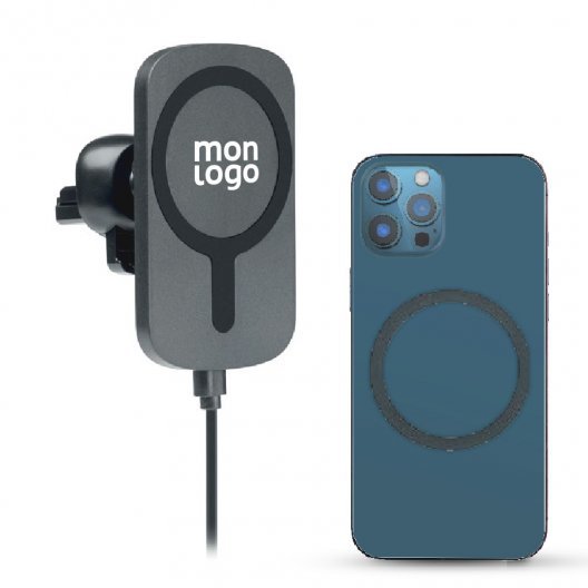 CHARGEUR PERSONNALISABLE A INDUCTION POUR VOITURE 'DIRPAH'