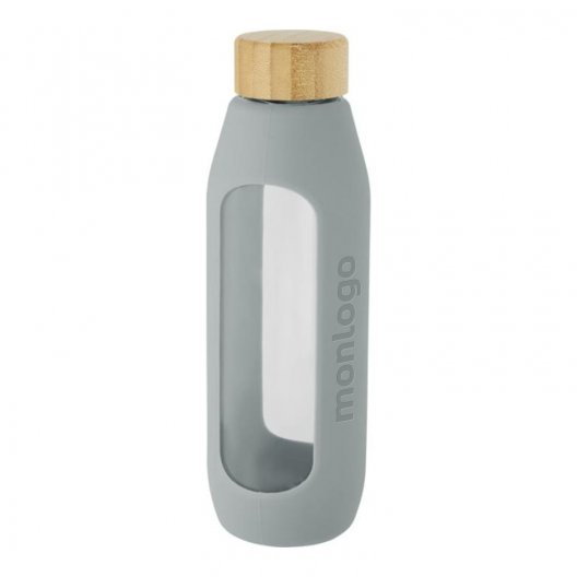 BOUTEILLE PERSONNALISEE VERRE BOROSILICATE 'SILIGRIP'