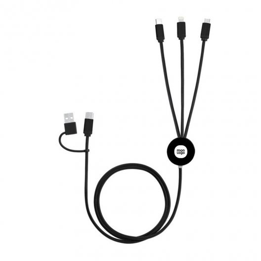 CÂBLE PERSONNALISÉ 5 EN 1 100% RECYCLE AKASHI® 'BOLEN'