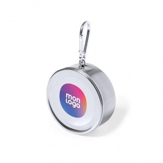 VERRE PLIABLE PERSONNALISABLE ACIER INOX 220 ML 'COTI'