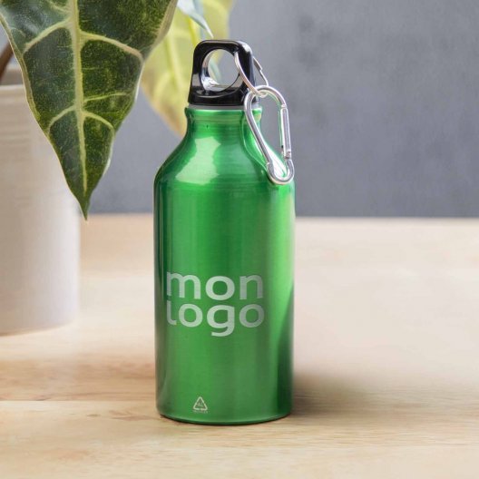 GOURDE ALUMINIUM PUBLICITAIRE 400 ML 'EVEREST RECYCLE'