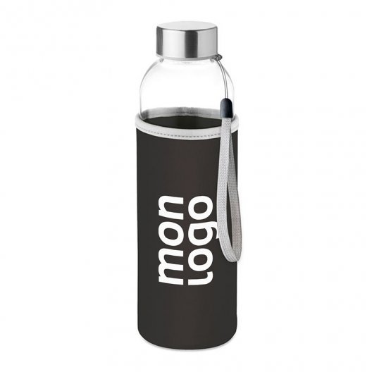 BOUTEILLE EN VERRE/NEOPRENE PERSONNALISABLE 'BOCA GLASS'