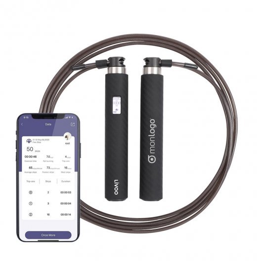 CORDE À SAUTER PUBLICITAIRE CONNECTÉE 'SALTO'