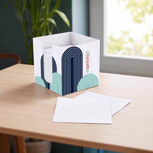 CUBE PAPIER PERSONNALISE AVEC BOITE 'CUBI CARTON'