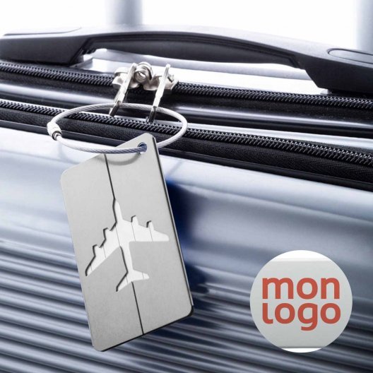 ETIQUETTE A BAGAGE EN ALU PERSONNALISEE 'WIAON'