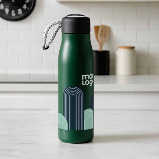 BOUTEILLE ISOTHERME PERSONNALISABLE 500ML 'MOSS'