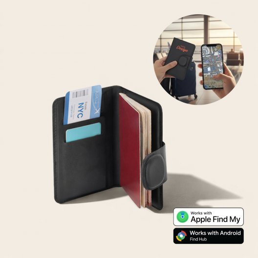 ETUI PASSEPORT GEOLOCALISABLE PERSONNALISABLE 'PASSTRACK'