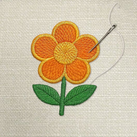 ECUSSON BRODE A COUDRE 'CRAT' 5x5 CM