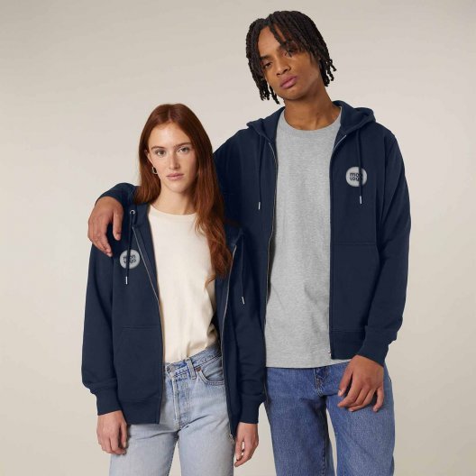 SWEAT SHIRT ZIPPE MIXTE PERSONNALISE 'CONNECTOR 2.0'