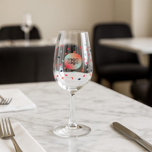 VERRE A VIN PERSONNALISABLE EN VERRE 22CL 'GLASS INAO'